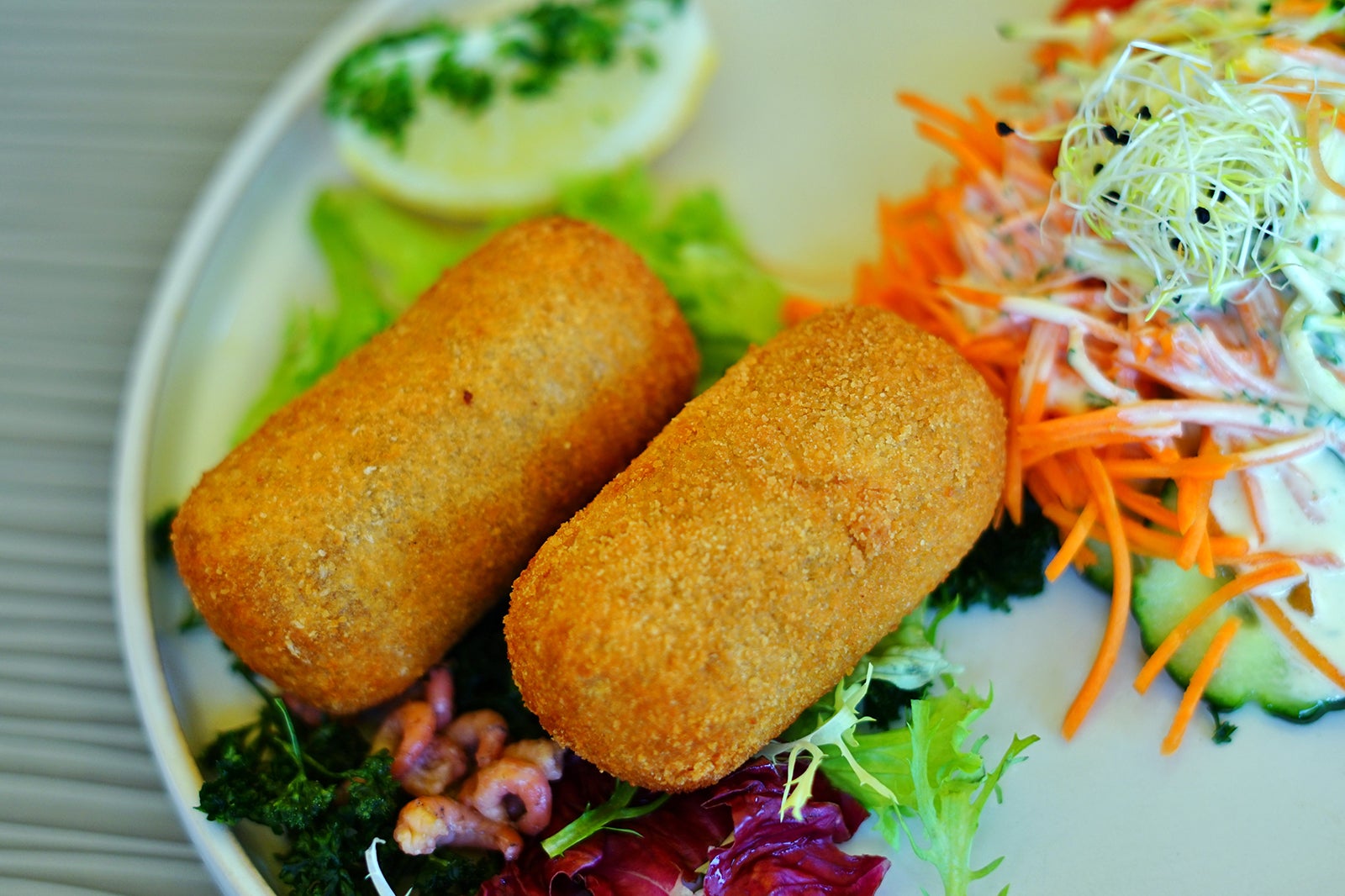 کروکت میگو - Shrimp croquettes
