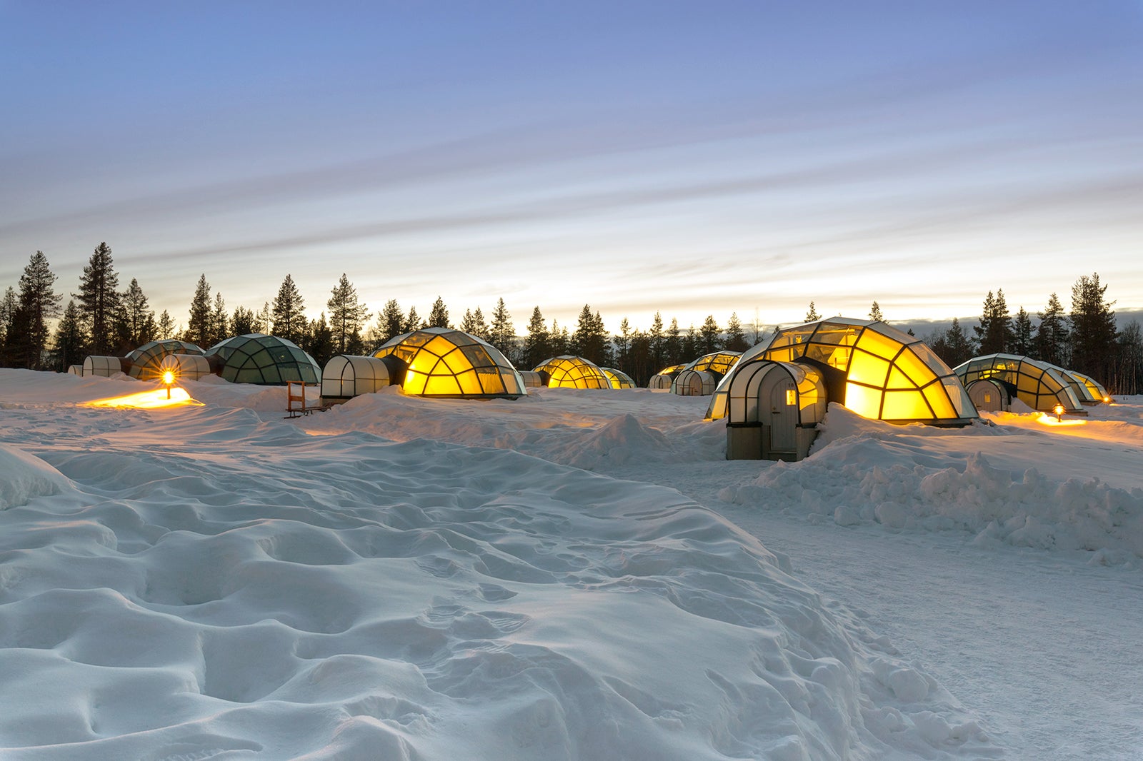 ایگلوهای شیشه ای لاپلند - Lapland glass igloos