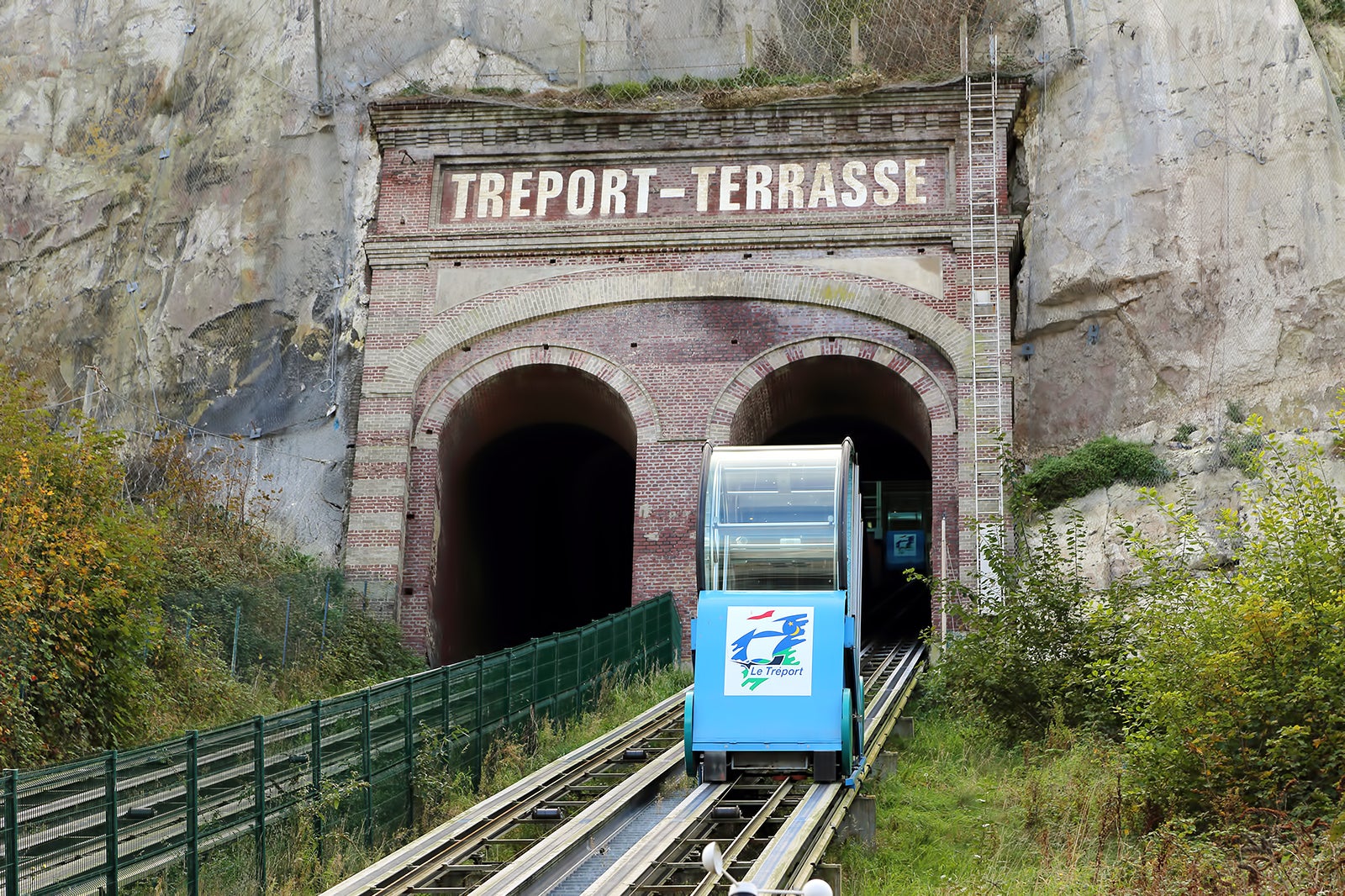 راه آهن فونیکولار در ترپورت - Funicular railroad in Tréport