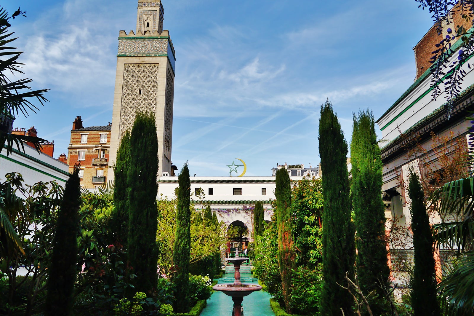 باغ های مسجد جامع پاریس - The Grande Mosquée de Paris gardens