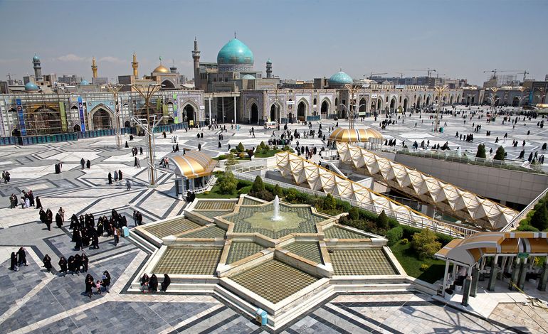صحن پیامبر اعظم در حرم مطهر رضوی - Razavi Mosque or Great Prophet's Mosque