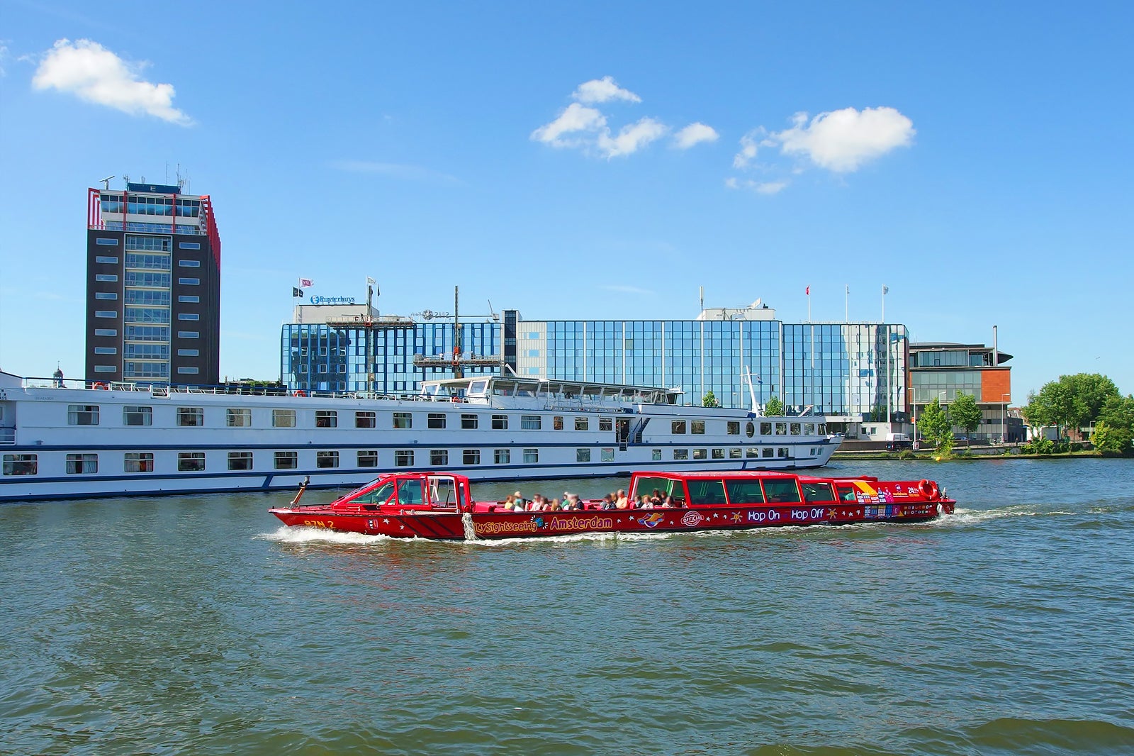 کشتی کروز در کانال هاپ‌آن، هاپ‌آف از طریق شهر دیدنی آمستردام - Hop-on, hop-off canal cruise via City Sightseeing Amsterdam