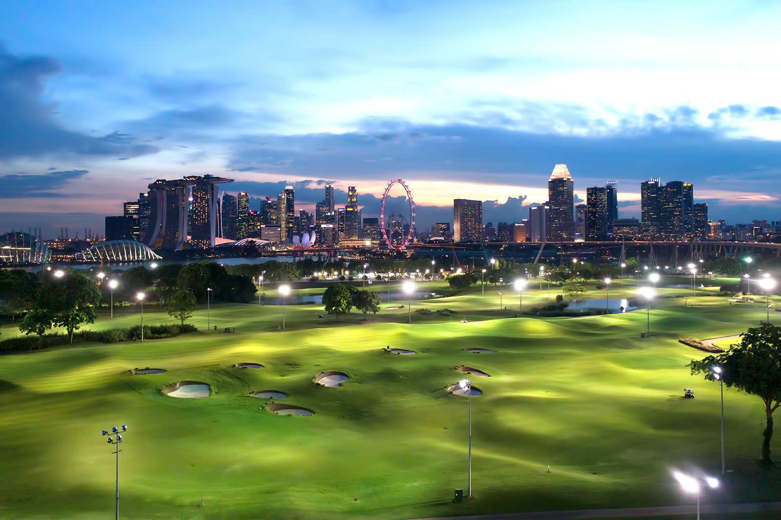 زمین گلف مارینا بی - Marina Bay Golf Course