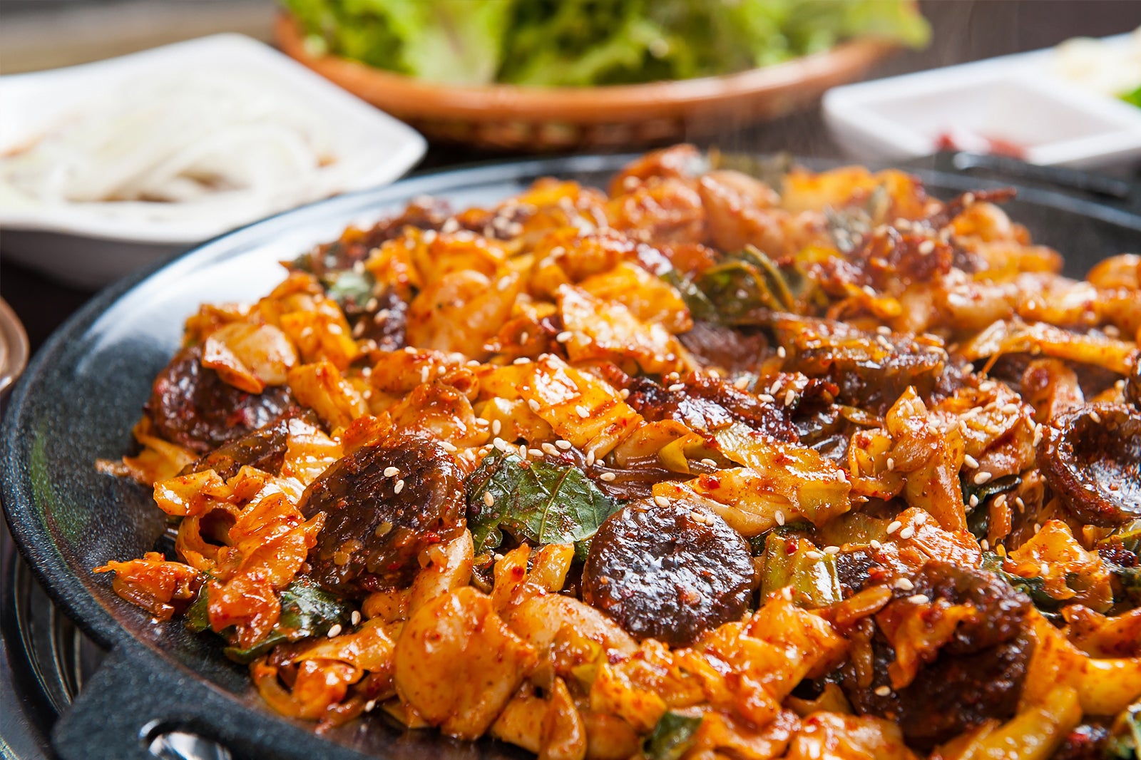سوندا بوکوم - Soondae bokkeum