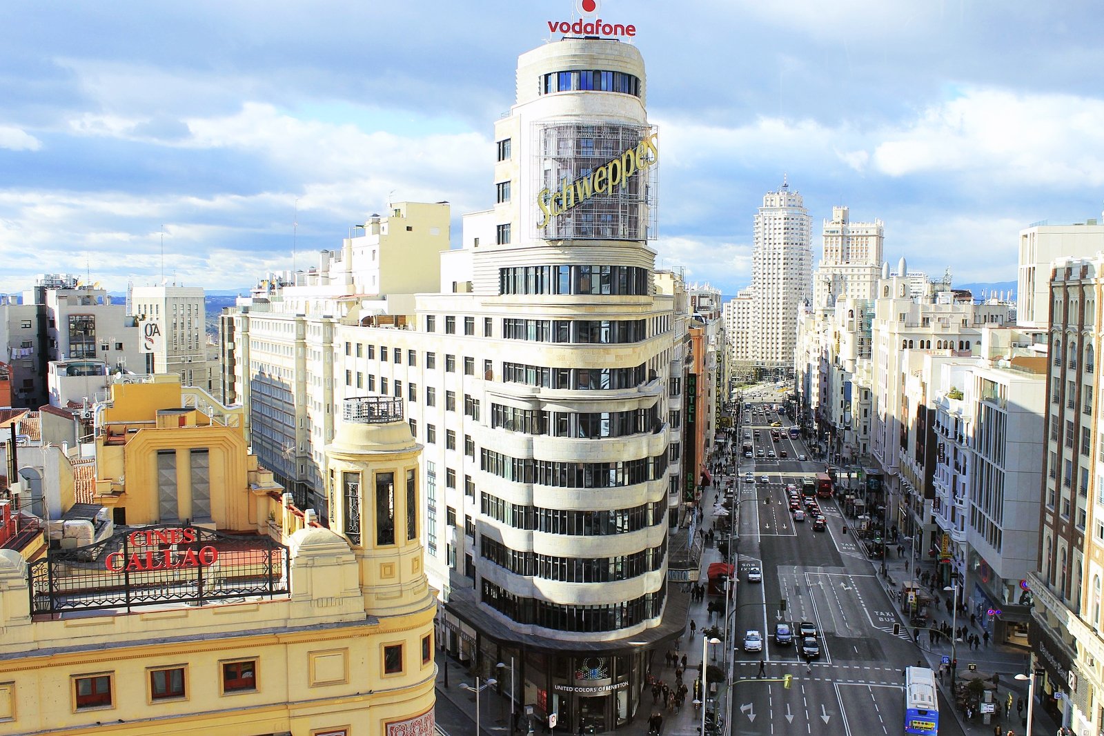 منظره رایگان از پشت بام El Corte Ingles - Free viewpoint from El Corte Ingles’s rooftop