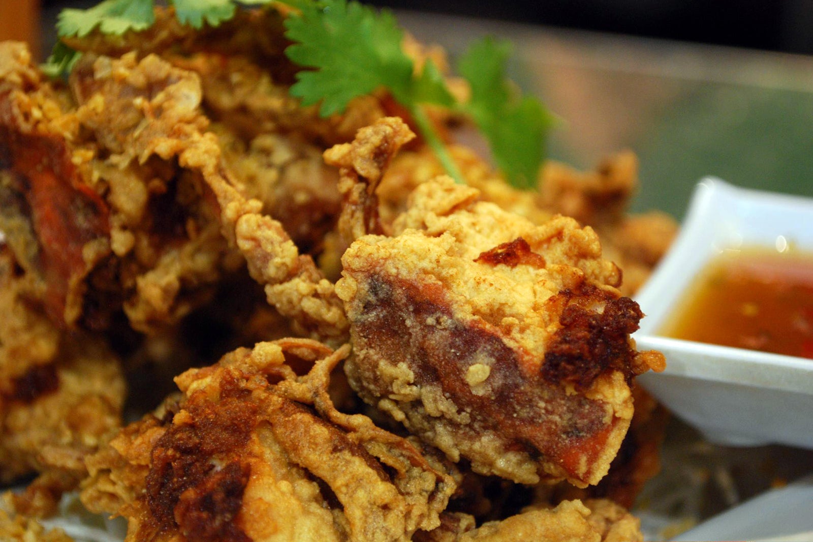 خرچنگ سرخ شده (xiang zha pang xie) - Deep-fried crab (xiang zha pang xie)