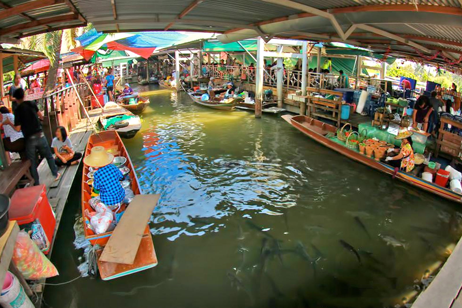 بازار شناور تالینگ چان - Taling Chan Floating Market