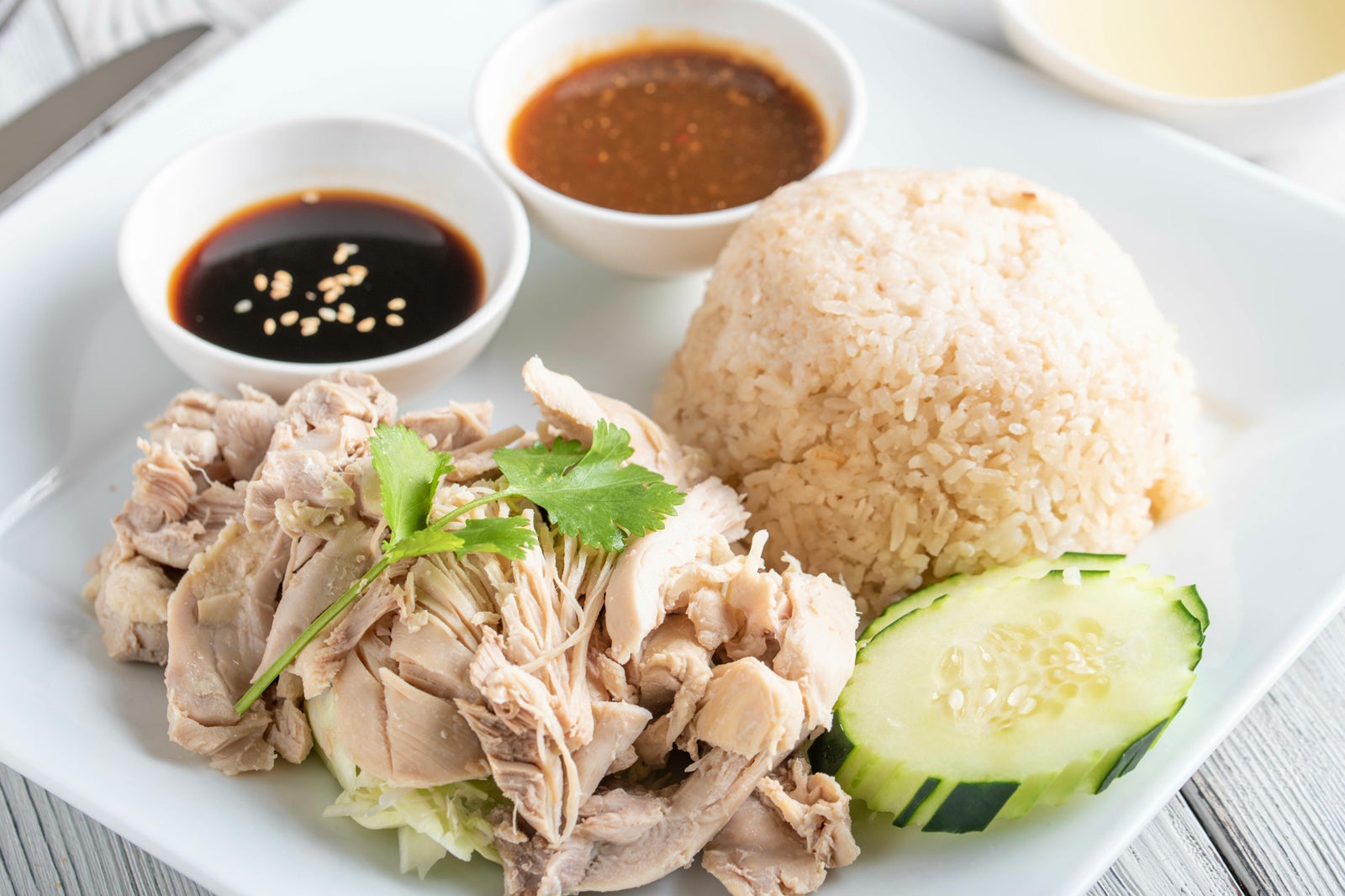 برنج مرغ (khao man kai) - Chicken rice (khao man kai)