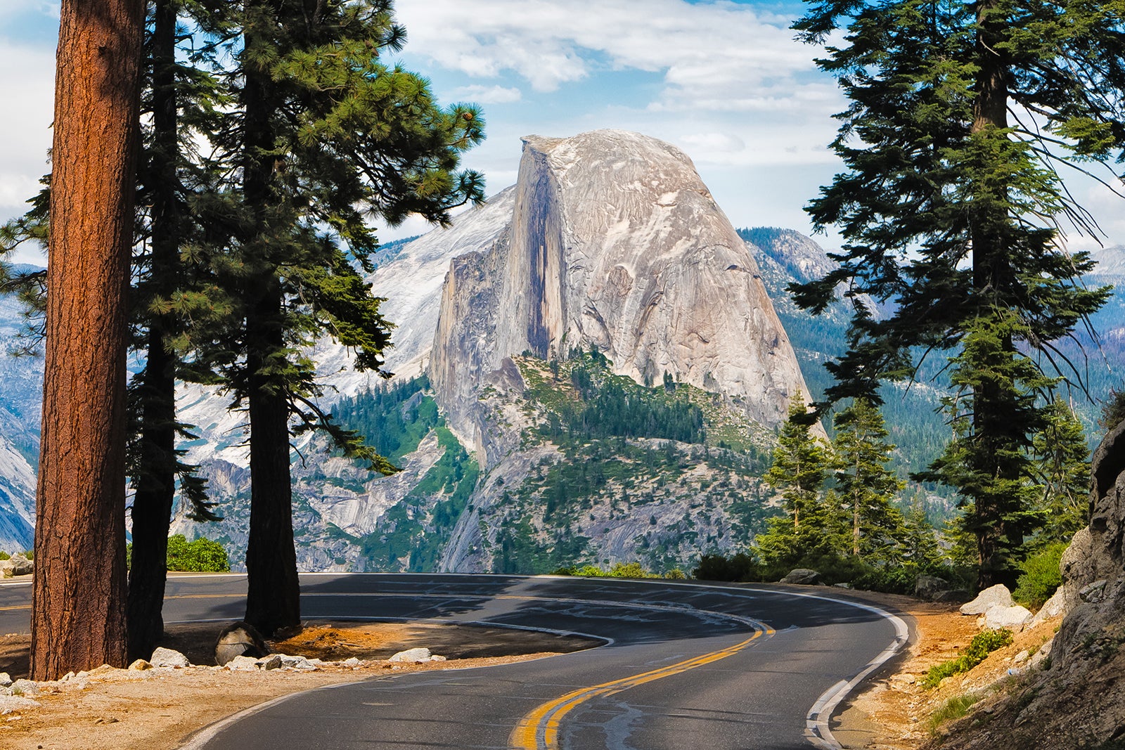 پیاده روی نیمه گنبدی روز - Half Dome day hike