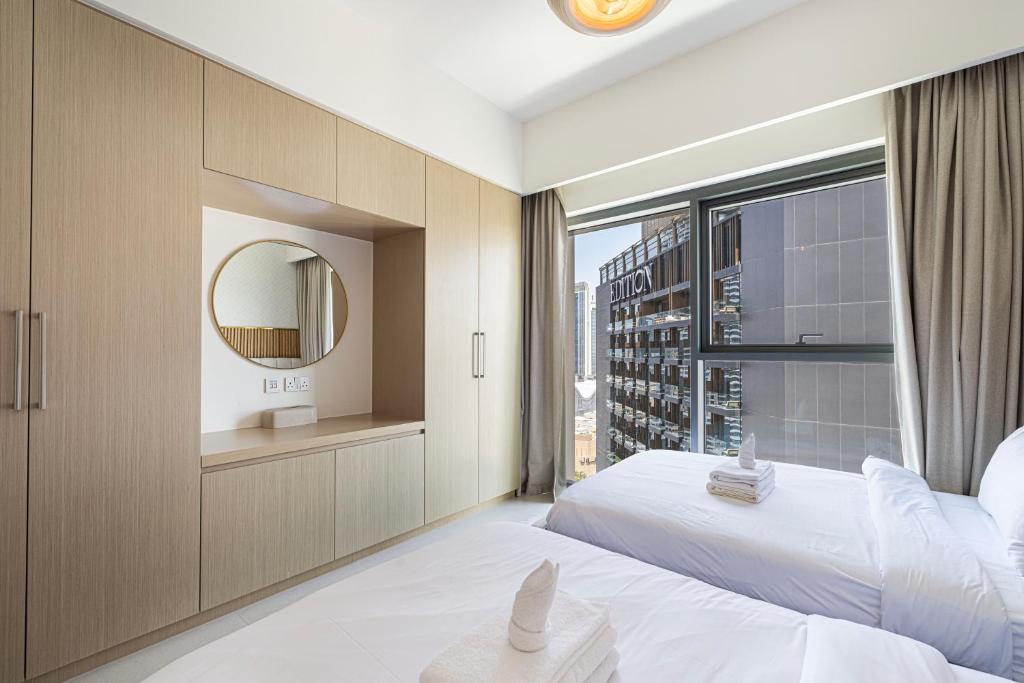 هتل استنینگ ۲ بی‌آر فول برج خلیفه ویوز ۵ مین واک تو دبی مال - Stunning 2BR Full Burj Khalifa Views 5min walk to Dubai Mall