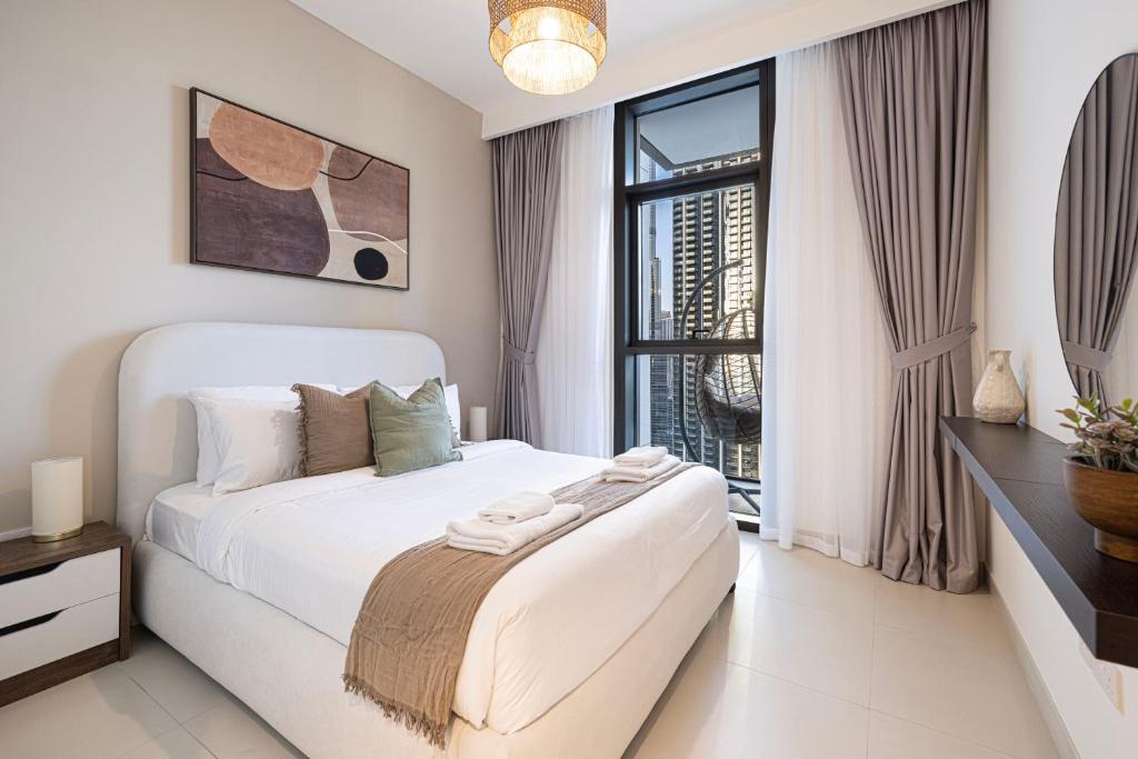 هتل لاکشری اسکای های 2-بد روم آپارتمان استونینگ برج خلیفه و فاونتین ویوز - Luxury Sky High 2-Bedroom Apartment Stunning Burj Khalifa & Fountain Views