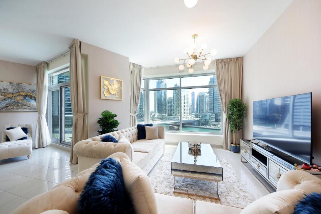 هتل پرمیوم مارینا واترfront 2 BHK این دبی مارینا - تروبلو وکیشن هومز - Premium Marina waterfront 2 BHK in Dubai Marina - Truebleu Vacation Homes