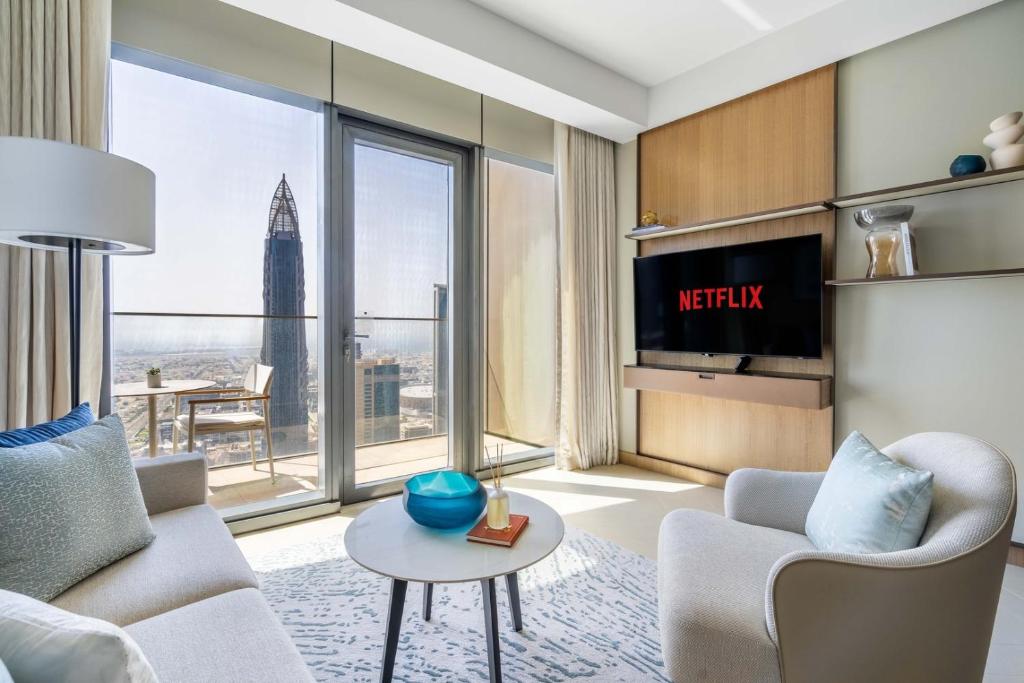 هتل گست ردی - های-فلور الیگنس این داون تاون دبی - GuestReady - High-floor elegance in Downtown Dubai