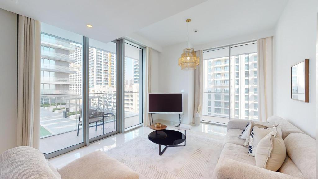 هتل پرایم استی - ۱ بی آر سی ویو در بیچ آیل - دبی هاربر - Primestay - 1BR Sea View in Beach Isle- Dubai Harbour