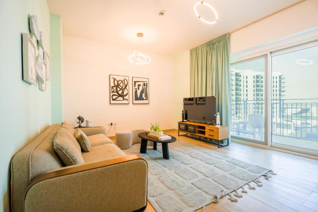 هتل سیتی ویو-۱بی آر-وید اسمارت تی وی این یاس واترزدج ۳۰۲بی۵ City View-1BR-with SmartTV in Yas Water's Edge 302B5