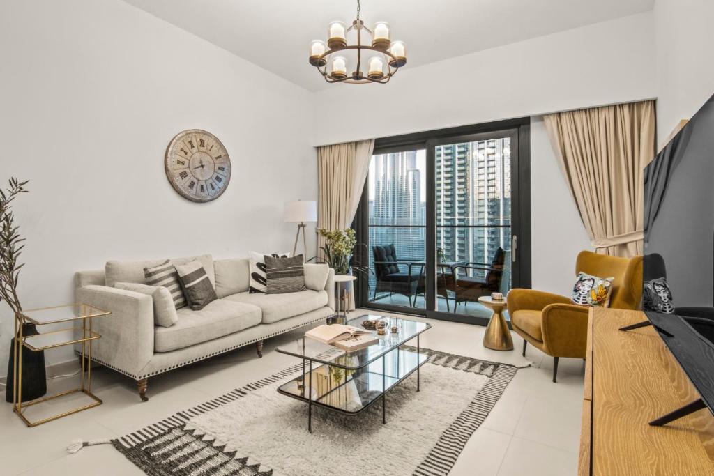 هتل های فلور - استایلیش دیزاین - ۳ بی آر+میدز روم - High floor - Stylish design - 3BR+Maids room