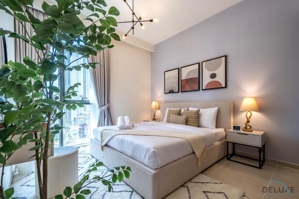 هتل بیوتیفول ۱ بی آر این کریک اج تاور ۲، دبی کریک هاربر بای دلاکس هالی دی هومز - Beautiful 1BR in Creek Edge Tower 2, Dubai Creek Harbor by Deluxe Holiday Homes