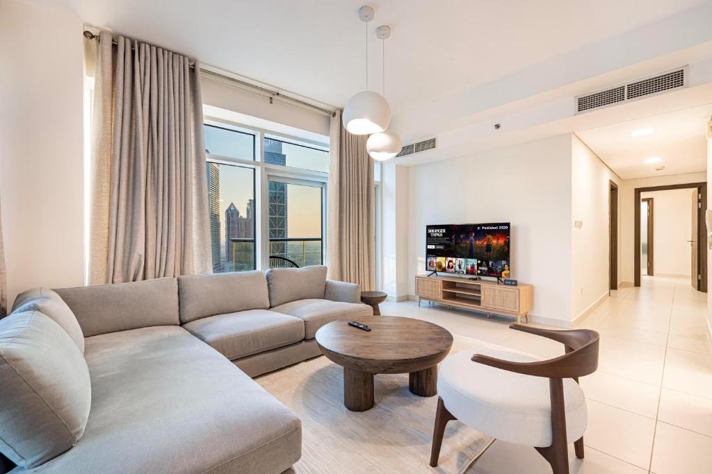 هتل های-فلور لاکچری ۲ بی آر این لفت سنترال داون تاون - High-Floor Luxury 2BR in Loft Central Downtown