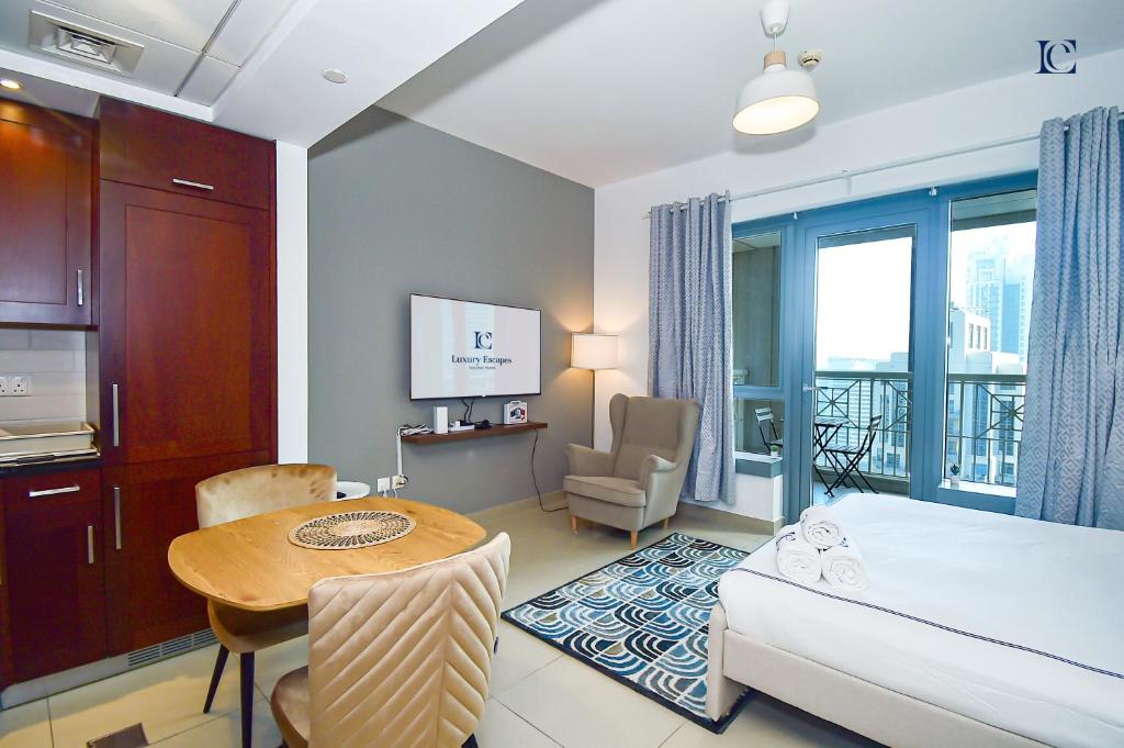 هتل مدرن استودیو آپت ویت بالکونی نییر دبی مال - ۲۹ بلوود - Modern Studio Apt with Balcony near Dubai Mall - 29 Blvd