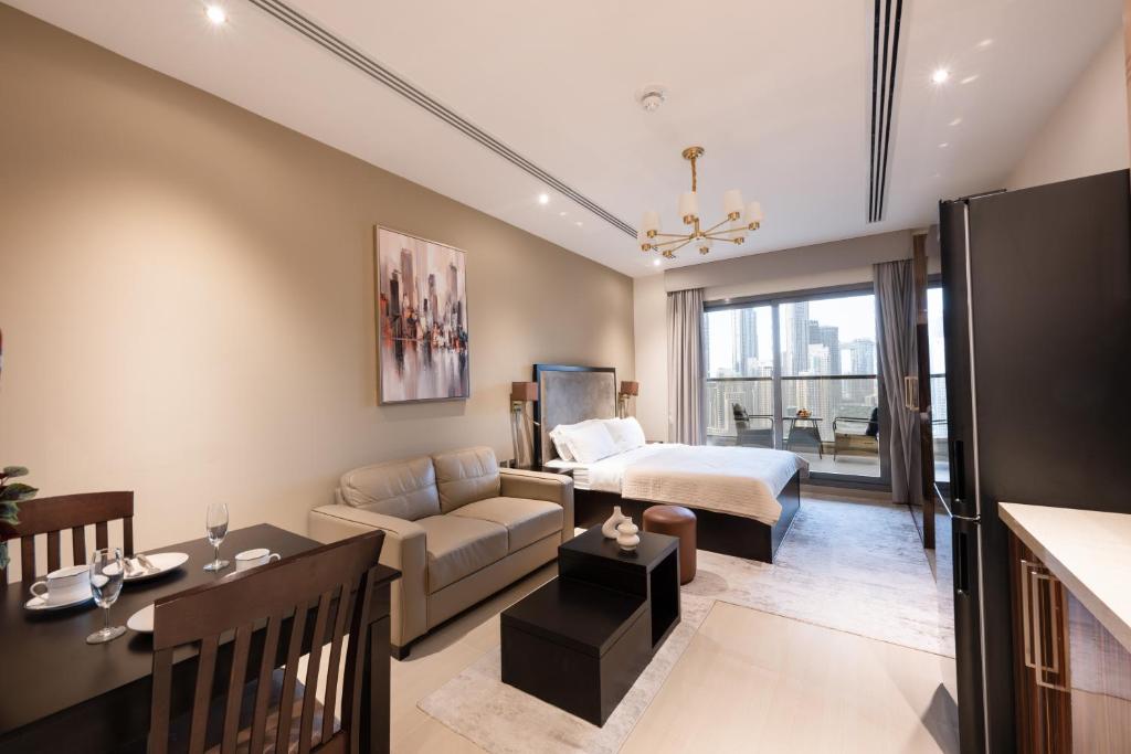 هتل لاگژریس استودیو این الیت ویت برج خلیفه ویو - Luxurious Studio in Elite with Burj Khalifa View