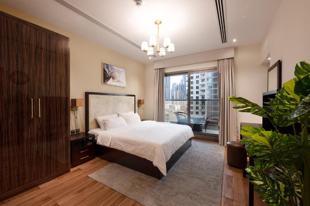 هتل لاکسوریس ۱ بی آر این الایت ویت برژ خلیفه ویو - Luxurious 1BR in Elite with Burj Khalifa View
