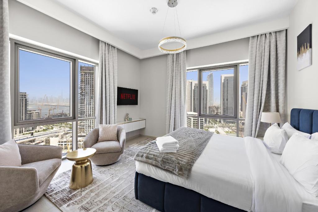 هتل ویک - استایلیش ۲-بد روم این کریک هاربر - Vayk - Stylish 2-Bedroom in Creek Harbour