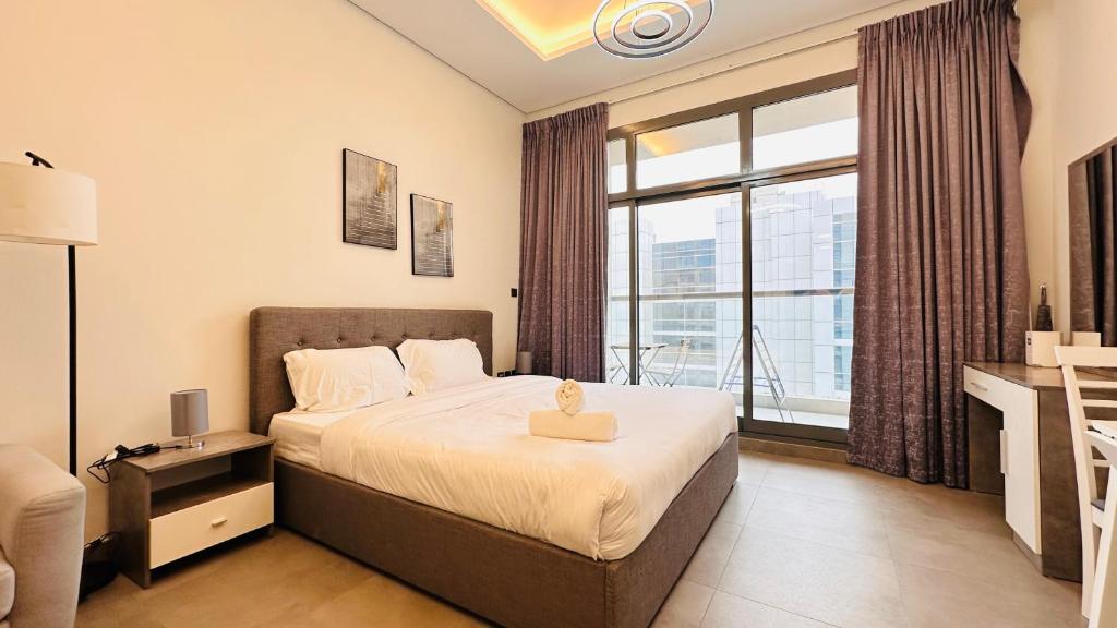 هتل آپ اسکیل استودیو آپارتمان بیزنس بی با بالکن اند فری پارکینگ بای بل ویلا - Upscale Studio Apartment Business Bay with Balcony and Free Parking by BelVilla