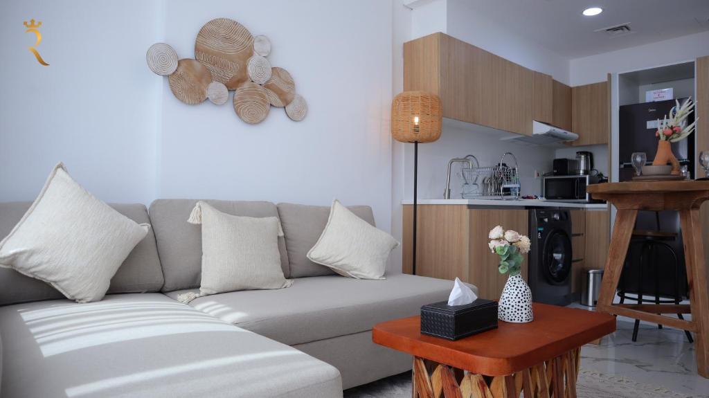 هتل مدرن 1 بی آر آپارتمان مسدار سیتی Modern 1BR apartment Masdar city