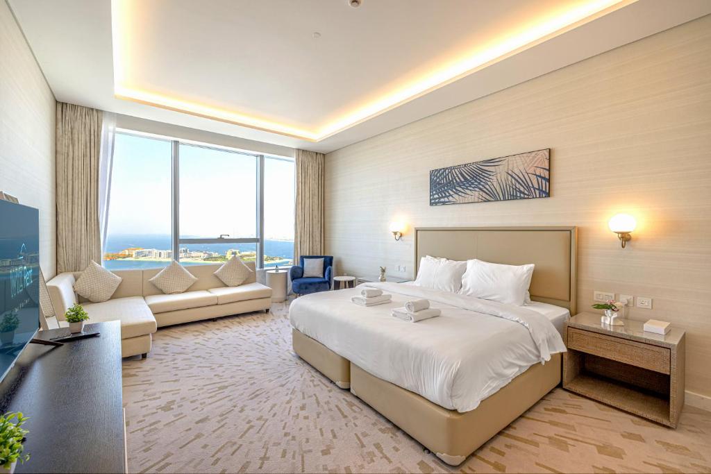 هتل د پالم تاور لاکژریس استودیو، پانورامیک پالم ویو - دایرکت ناکیل مال اکسس - The Palm Tower Luxurious Studio, Panoramic Palm View - Direct Nakheel Mall Access