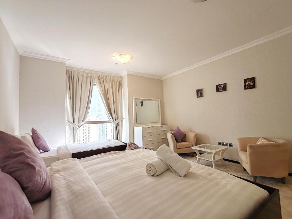 Marble upgraded Sea front 6 bedroom Penthouse on JBR beach