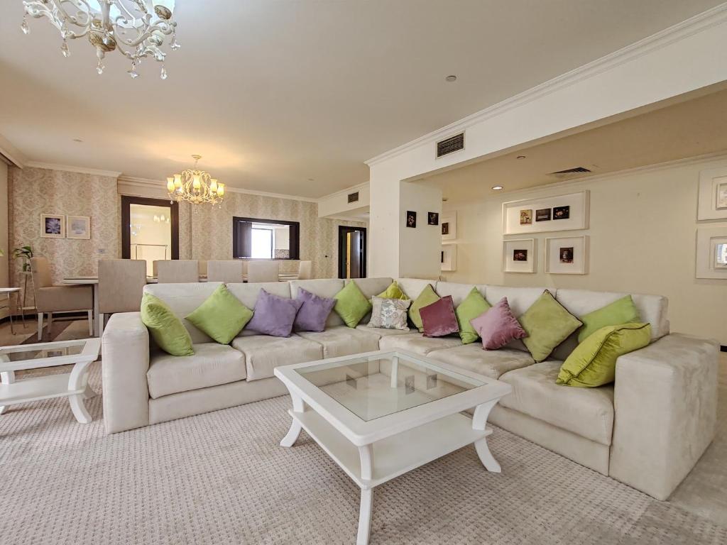 Marble upgraded Sea front 6 bedroom Penthouse on JBR beach