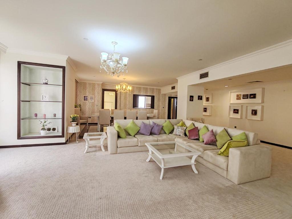 Marble upgraded Sea front 6 bedroom Penthouse on JBR beach