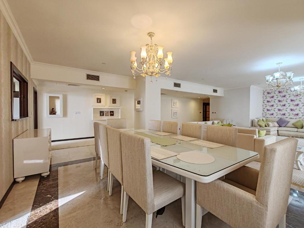 Marble upgraded Sea front 6 bedroom Penthouse on JBR beach