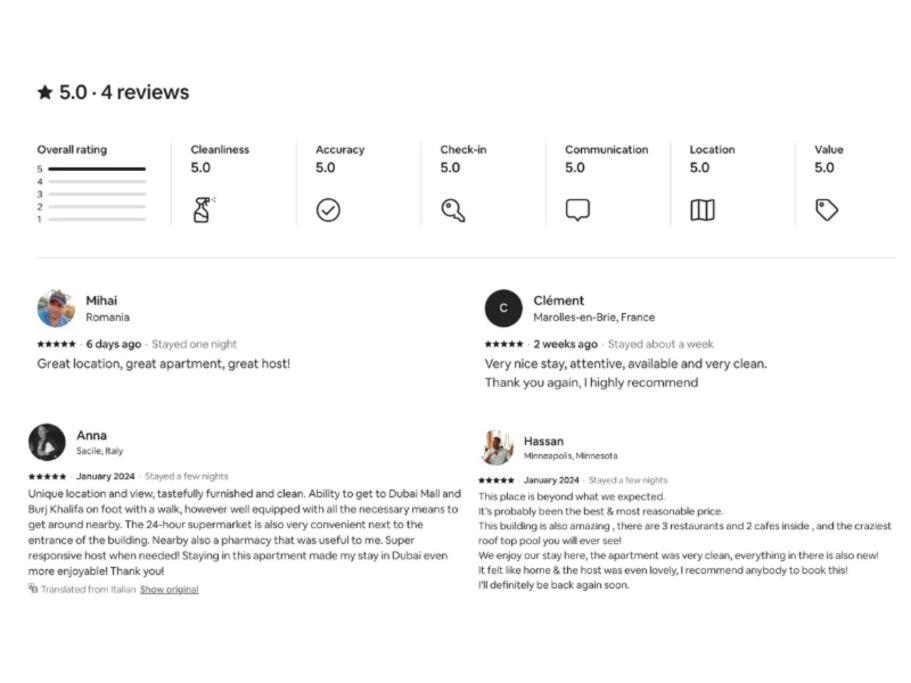 5 Star Living Infinity Pool with Burj Khalifa view