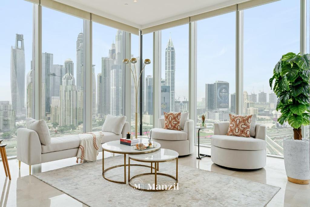 هتل منزیل - 4BR + میدز این تاج JLT ویت گلف کورس ویو - Manzil - 4BR + Maids in Taj JLT with Golf Course View