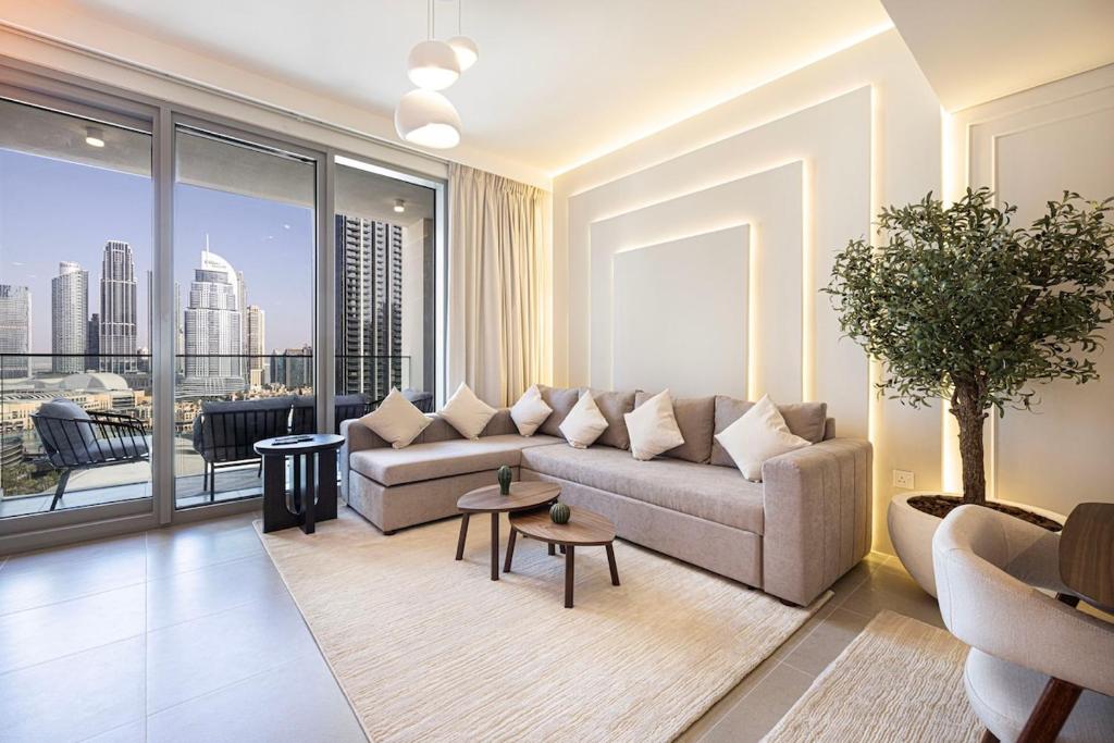 هتل لکسه | لاکچری 4 بی آر | برج خلیفه و فونتین ویوز - LUXE | Luxury 4BR | Burj Khalifa & Fountain Views