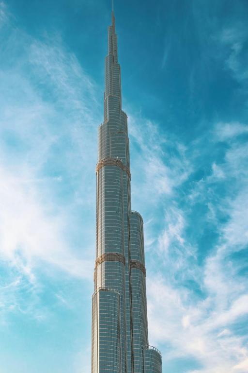 هتل الد تاون لاکچری: 1-BR آپارتمان ویت لارج تراس اند برج خلیفه ویو - Old Town Luxury: 1-BR Apartment with Large Terrace & Burj Khalifa View