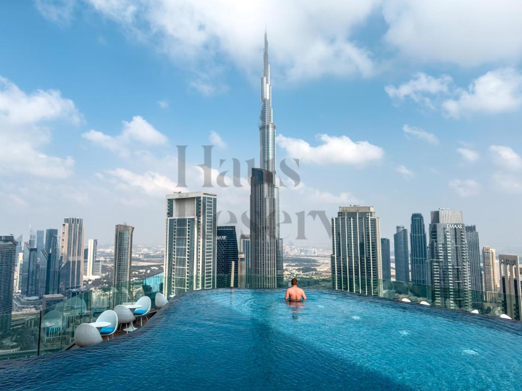 هاوس ریزروات در پارامونت میدتاون هتل - اینفینیتی پول ویت برج خلیفه ویو - لاکژری آپارتمانز - HausReserv at Paramount Midtown Hotel - Infinity Pool with Burj Khalifa View - Luxury Apartments
