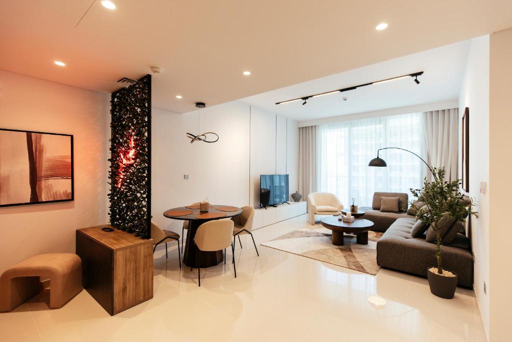 هتل لاکسوریس واتر فرانت 1 بی آر وید استنن سی ویوز - 15 ای بی 02 - Luxurious Waterfront 1BR with Stunning Sea Views - 15AB02