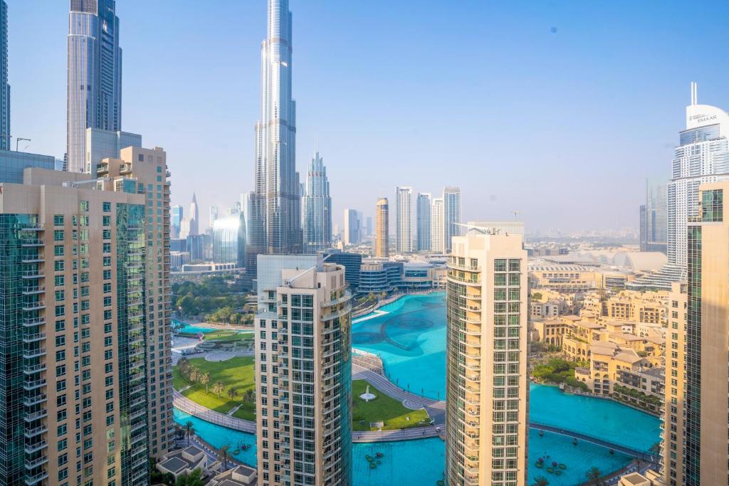 هتل نیو عربین 2 بی آر ویت برج خلیفه اند فاونتین ویو 3007 - New Arabian 2 BR With Burj Khalifa & Fountain View 3007
