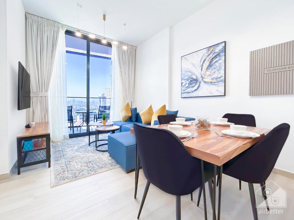هتل واندرفول 1بد وید بالکنی این جی‌وی‌سی - Wonderful 1Bed with balcony in JVC