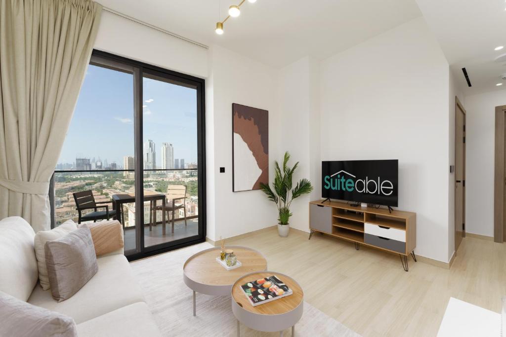 هتل لاکچری لیوینگ این 1 بدم‌ روم آپارتمان این JVC - Luxury Living in 1 bedroom apartment in JVC