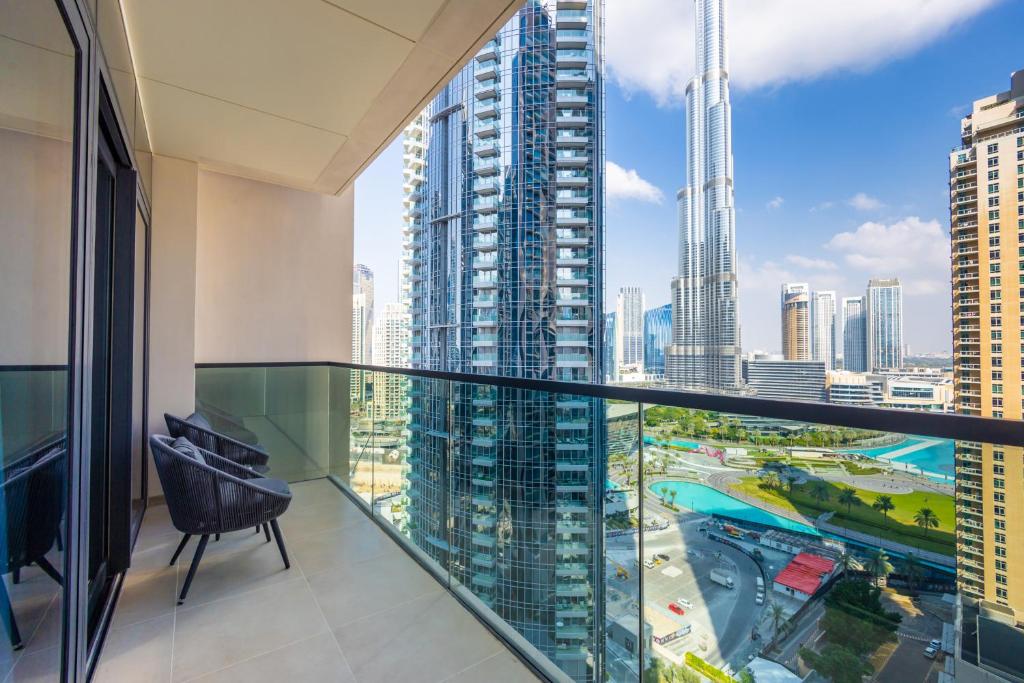 هتل استنینگ 3 بی آر، فول برج خلیفه اند فونت ویو -19 ای بی 01 - Stunning 3BR, Full Burj Khalifa and Fountain View -19AB01