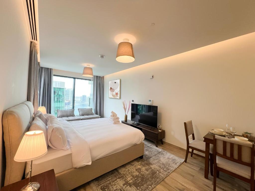 هتل لاکچری استودیویی ویت آناباستریکد برج خلیفه ویو - 23AB08 - Luxury Studio with Unobstructed Burj Khalifa View - 23AB08
