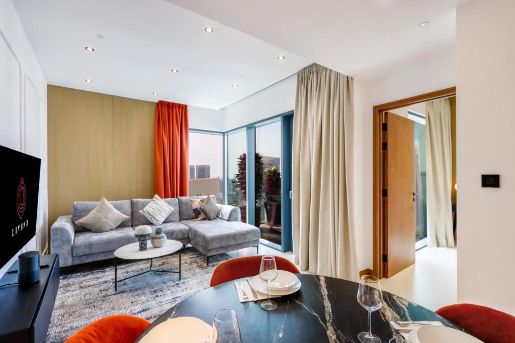 هتل لیف‌بی‌ان‌بی سوئیتس - ویدا مارینا 1 بی‌آر آپت ویت استنینگ مارینا ویو - Livbnb Suites - VIDA Marina 1BR Apt with Stunning Marina View