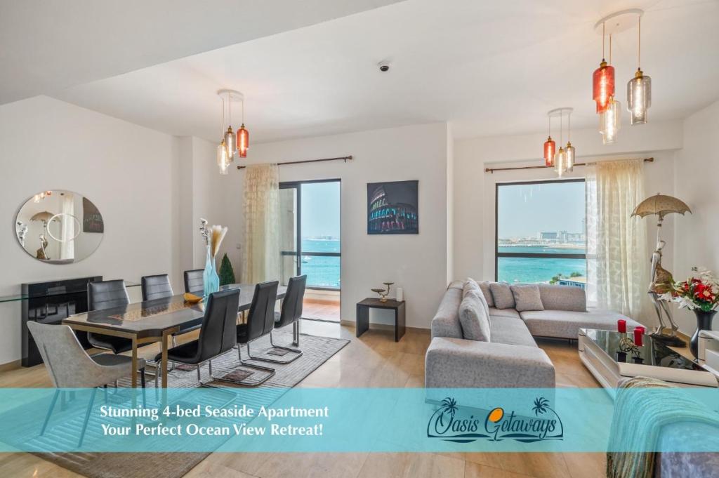 هتل ستنینگ 4-بد ساید آپارتمنت - یور پرفکت اوشن ویو ریتریت! - Stunning 4-Bed Seaside Apartment - Your Perfect Ocean View Retreat!
