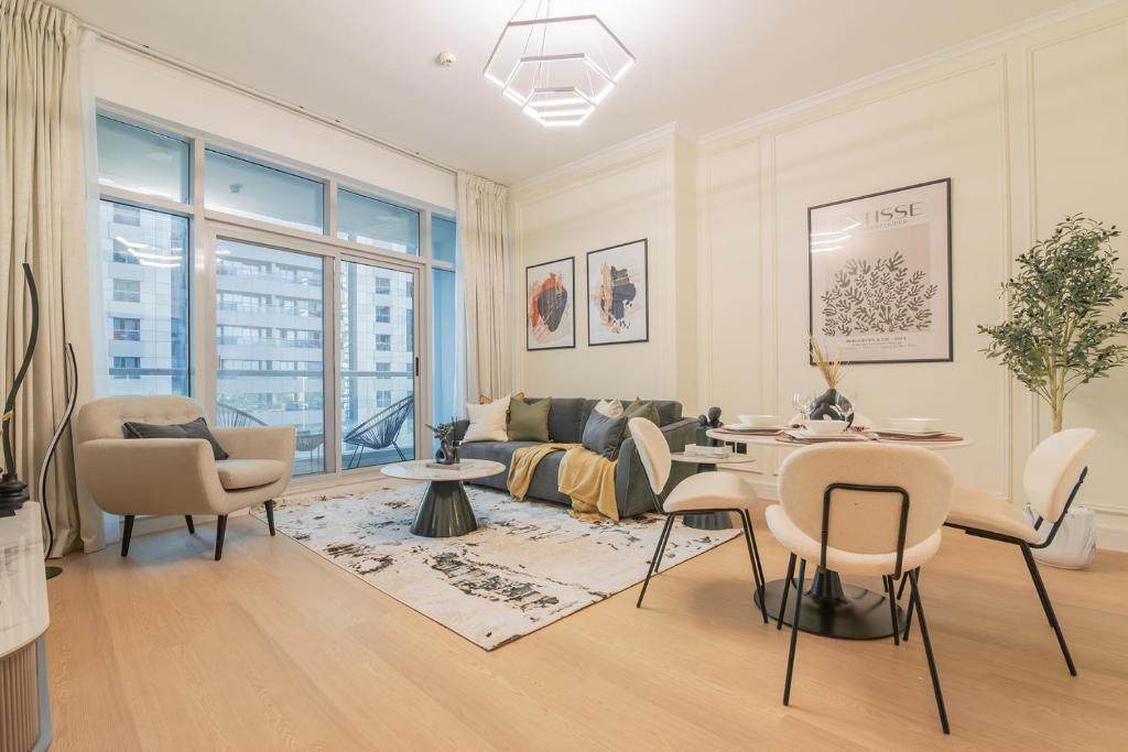 هتل شیک 1 بد در مارینا نیولی فرنیشد، مدرن لاکچری - Chic 1 Bed in Marina Newly Furnished,Modern Luxury