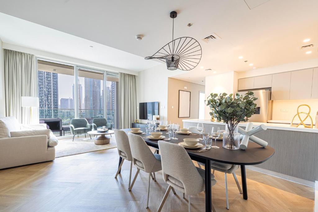 هتل لاکسوری 3BR آپارتمان ویت دبی اپرا ویوز - Luxury 3BR Apartment with Dubai Opera Views