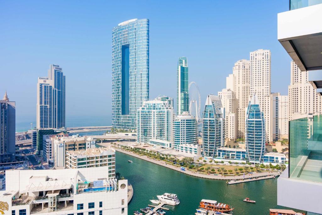 هتل استایس - الترا لوکژریس 1BR اوشن و مارینا ویو - Stayis- Ultra Luxurious 1BR Ocean & Marina View