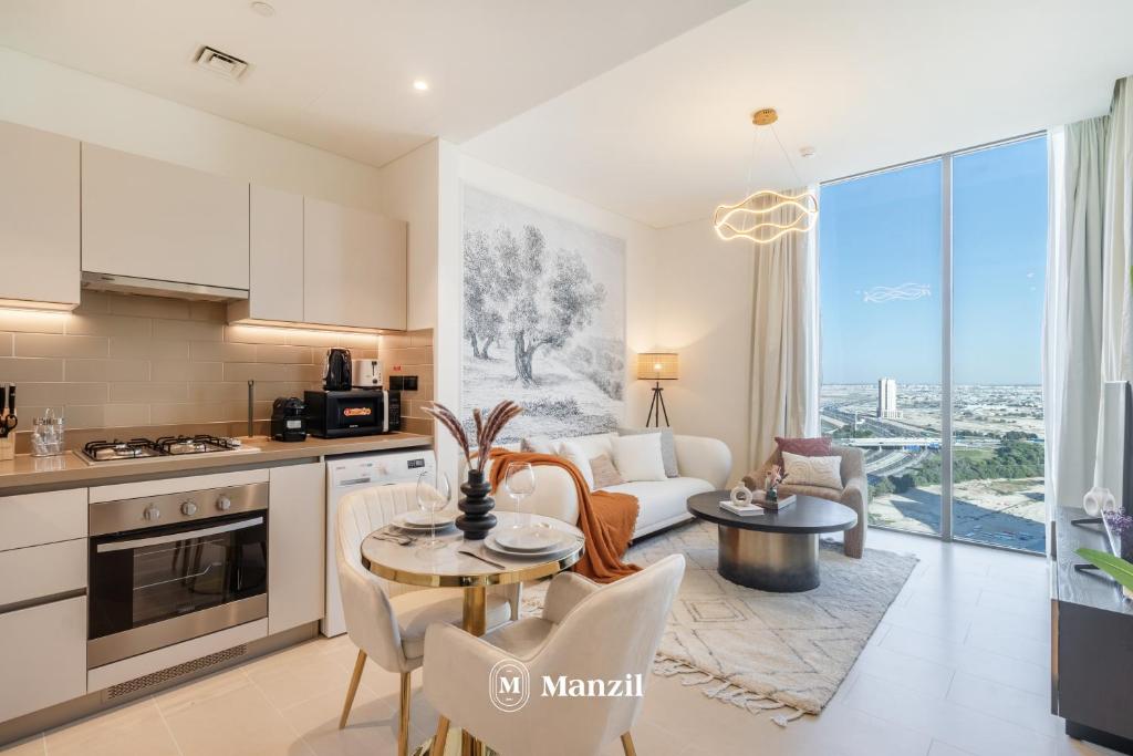 هتل مانزیل - 1BR آپارتمان در سوبھا کریک ویستا نزدیک داون­tاون - Manzil - 1BR Apartment in Sobha Creek Vista near Downtown